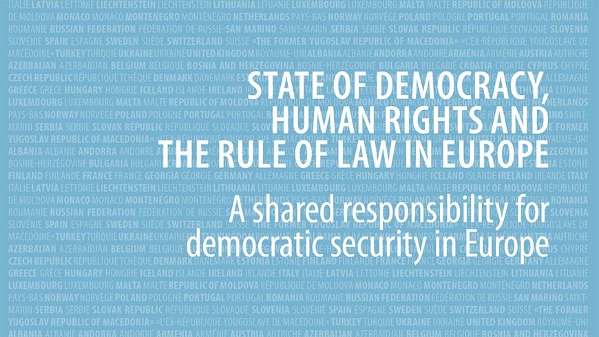 The Turin process in the Secretary General's Report on the State of Democracy, Human Rights and the Rule of Law in Europe